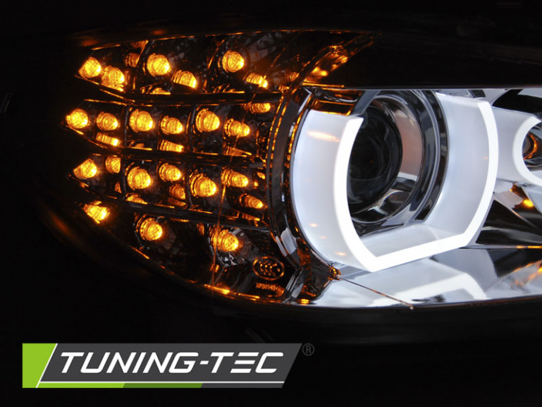 Xenon LED Angel Eyes Scheinwerfer für BMW 3er E90/E91 09-11 chrom